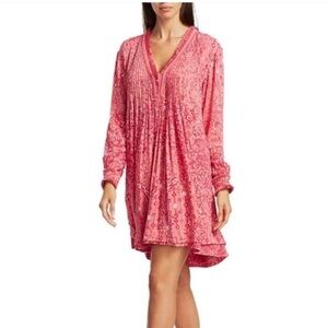 Poupette St Barth Ola Long Sleeve Mini Dress